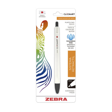 Marcador Retráctil CLiCKART Zebra