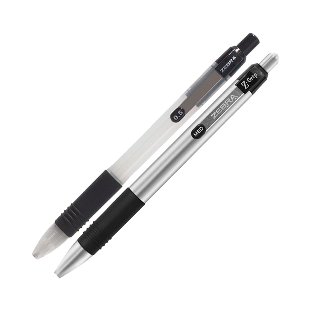 Juego De Bolígrafo Y Portaminas Z-Grip Elite Silver Zebra.