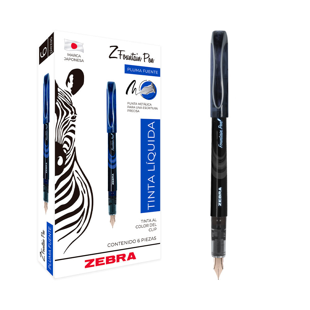 Pluma Fuente Desechable Z-Fountain Pen Zebra